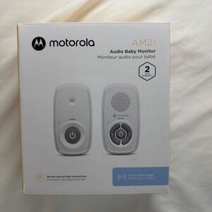 Motorola AM21 Audio Baby Monitor 1,000 Foot Range Small‎ Compact Size